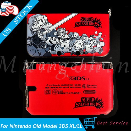 Red Housing Shell Case Cover Replace For Nintendo Old Model 3DS XL/LL