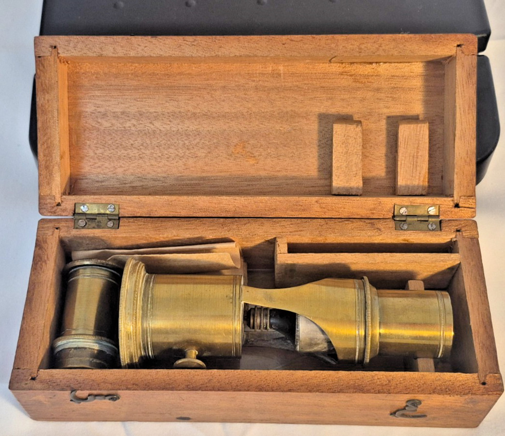Antique Brass Optical Bore Scope / Industrial Inspection Scope Harvey & Lewis Co