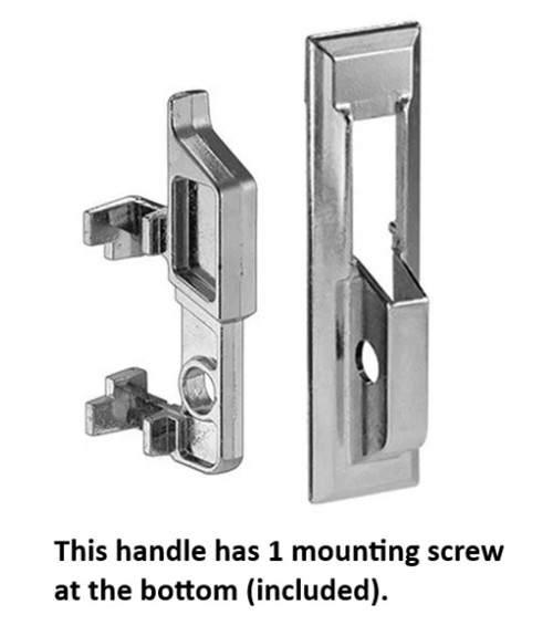 Global Paramount Locker Handle, Heavy-Duty, Polished Chrome Finish