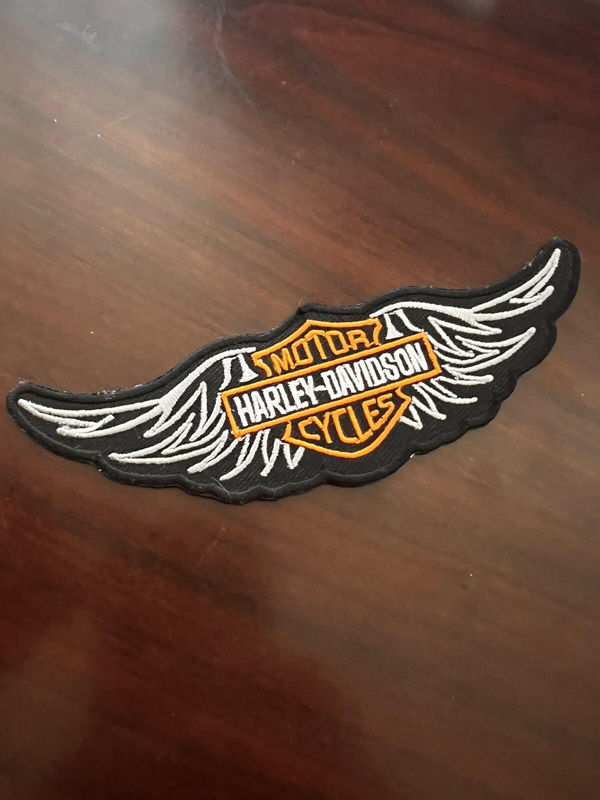 6" Harley Davidson Motorcycle Wings Patch Factory Hat Vest Shirt Jacket Vintage