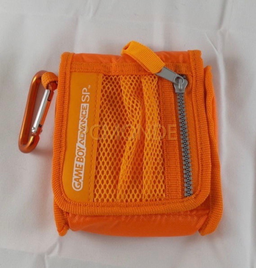 Vintage Carry Case for Nintendo GBA Game Boy Advance SP - Made in Japan - Orange