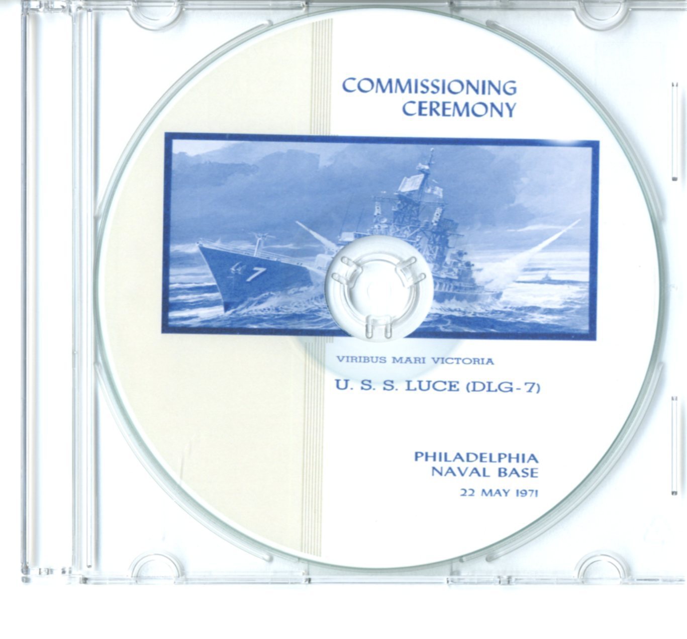 USS Luce DLG 7 Commissioning Program 1971 Navy Plank Owners