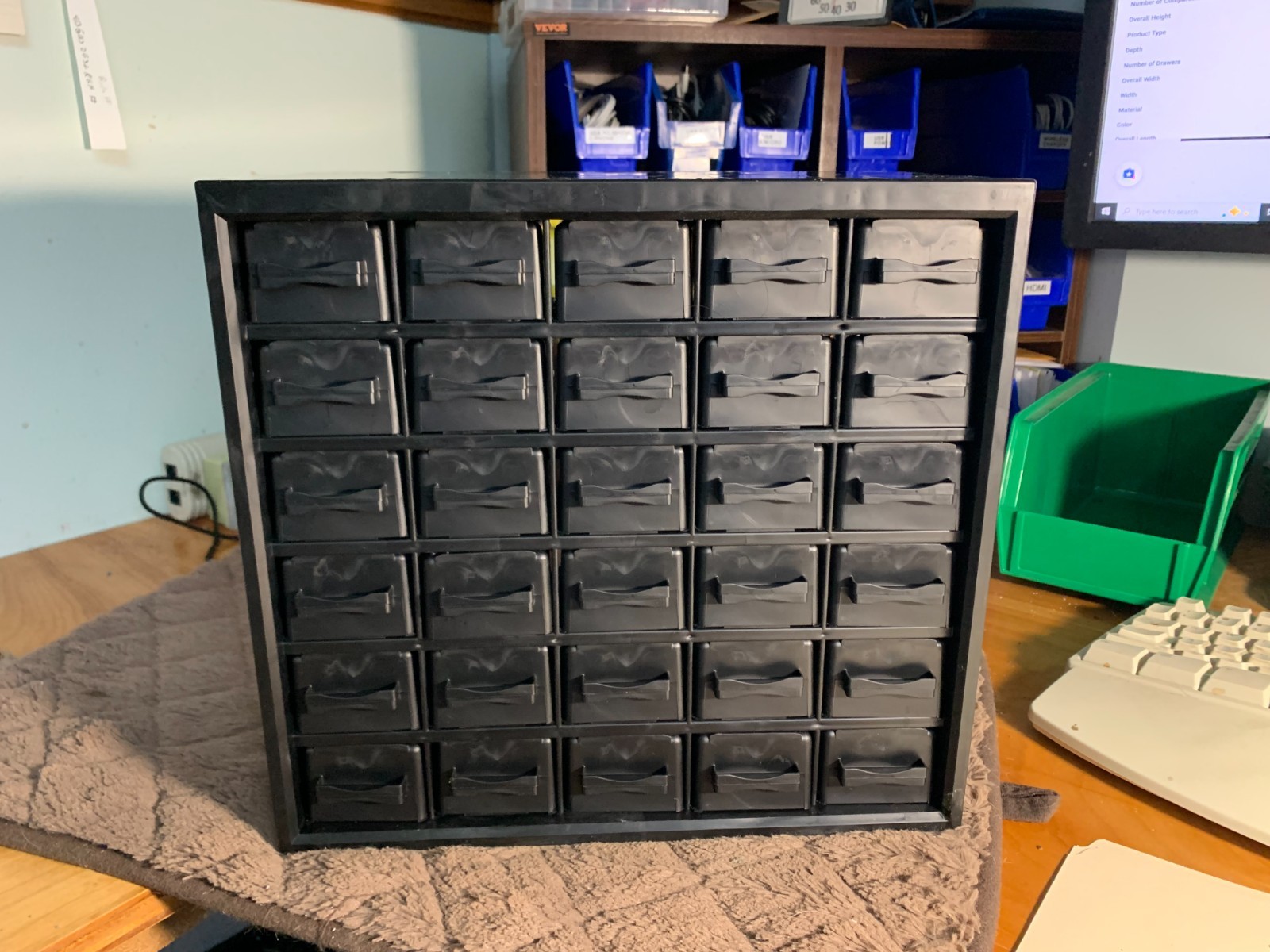 30 Drawers Storage Cabinet - ESD   Flambeau /Durham Manufacturing 12x12x6 inch