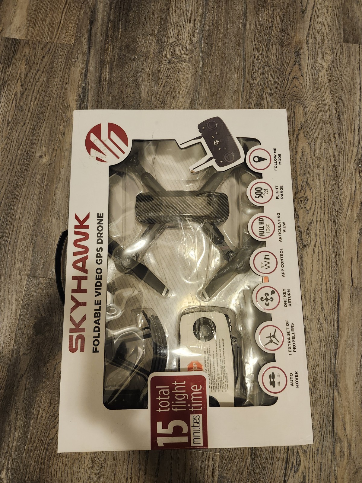 Skyhawk Foldable Drone 1080P HD Video Camera GPS WiFi App Control One Key Return