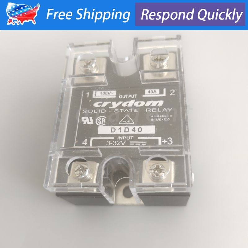 2PCS For Crydom D1D40 Module Supply Solid State Relay 3-32V 40A
