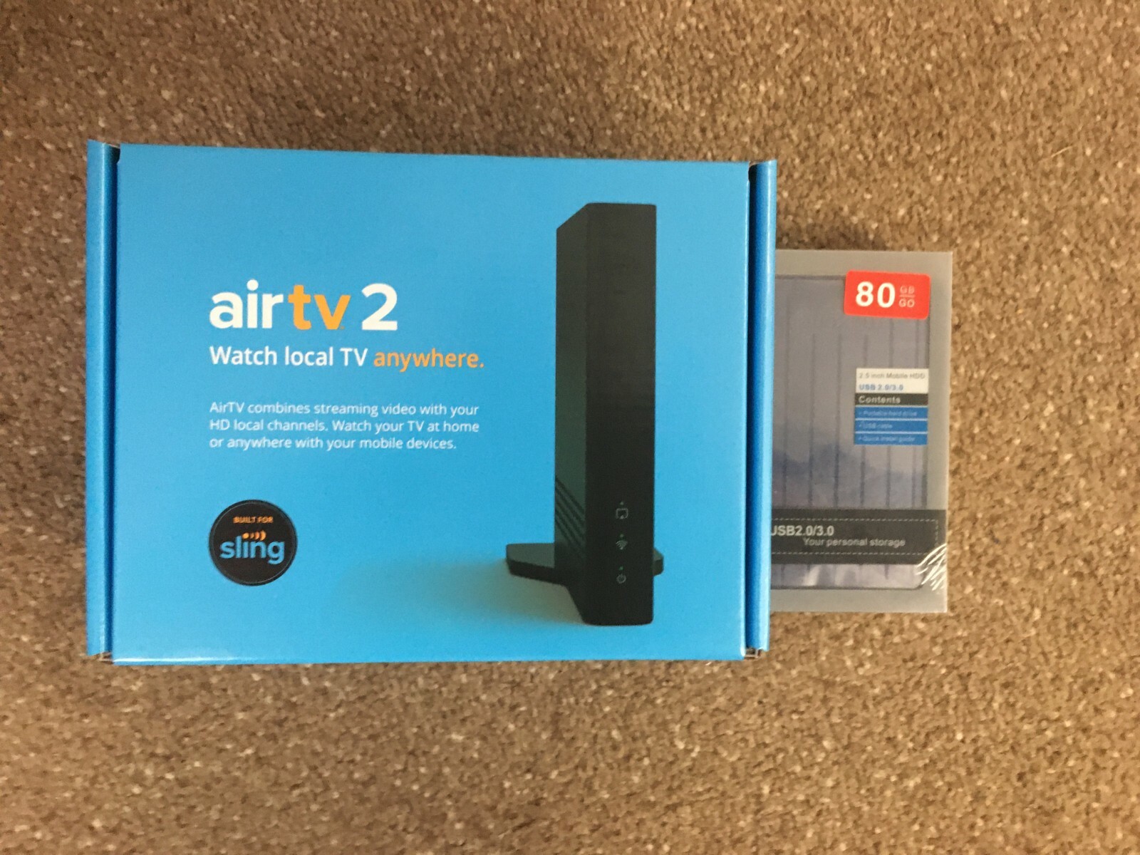 AirTV 2 Local Channel Streamer! Newest Model!  Free HARDDRIVE!