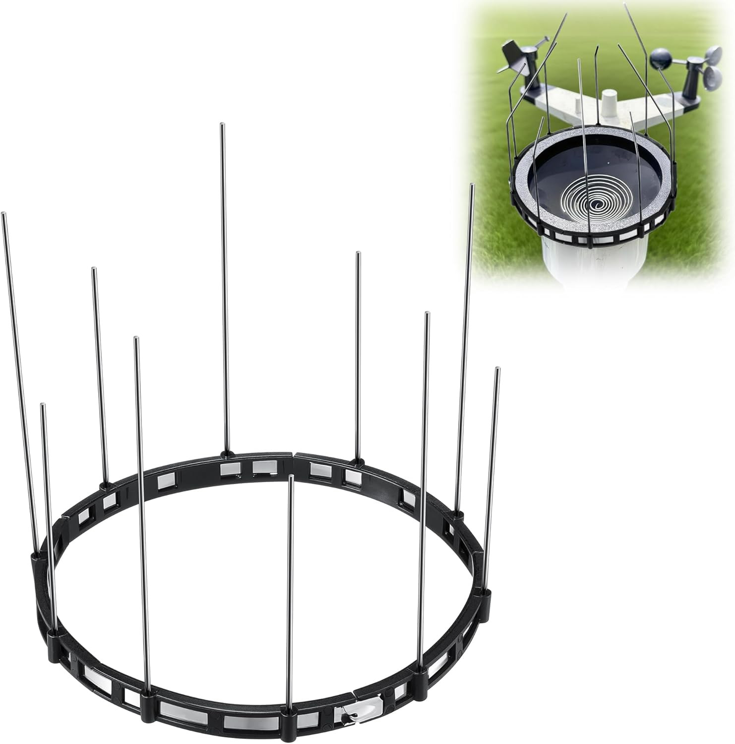 Bird Spikes Compatible with Ambient Weather WS-2902 & WS-2000, Adjustable Weathe