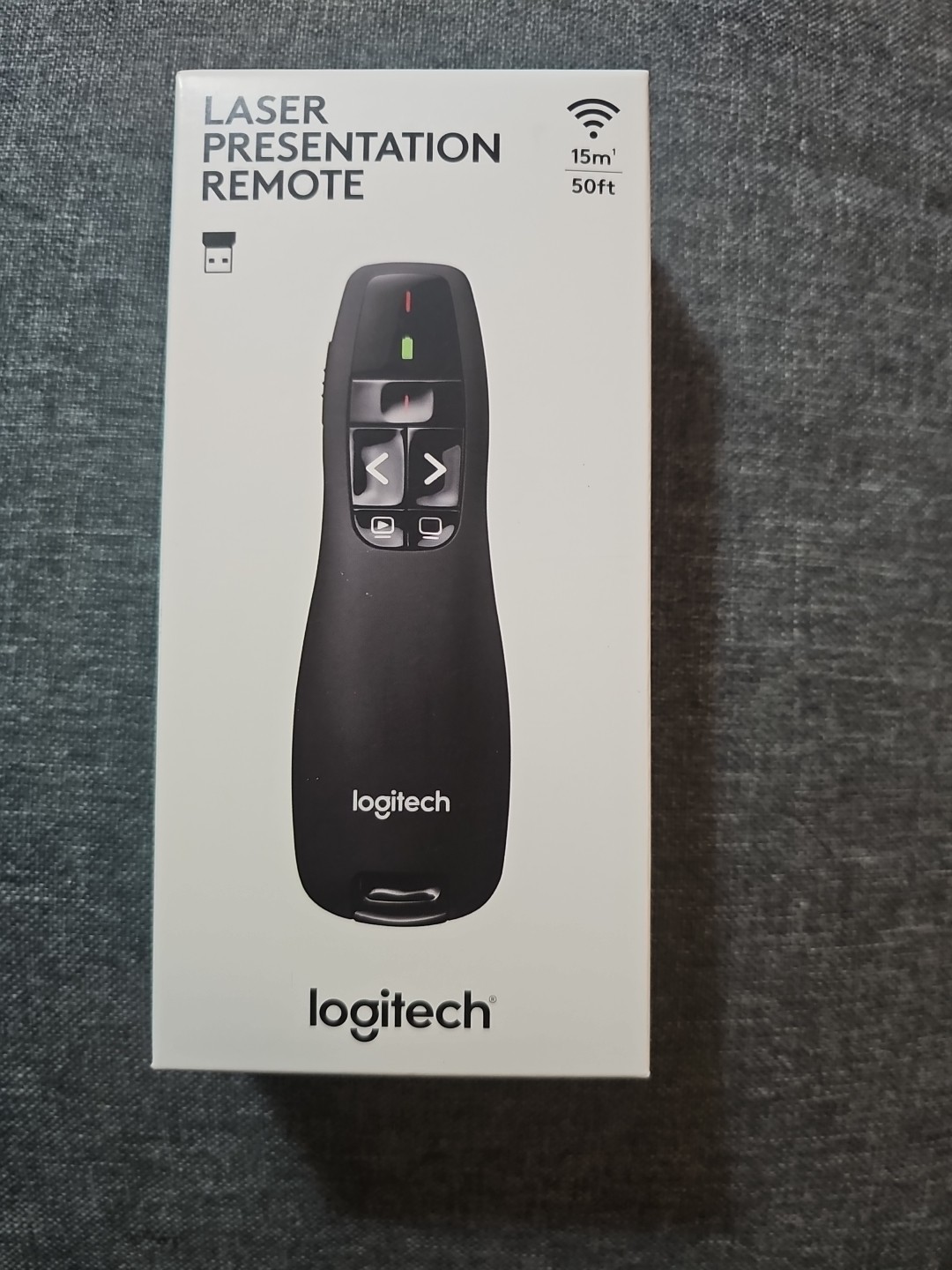 Logitech R400 Laser Presentation Remote - Black Brand New Sealed