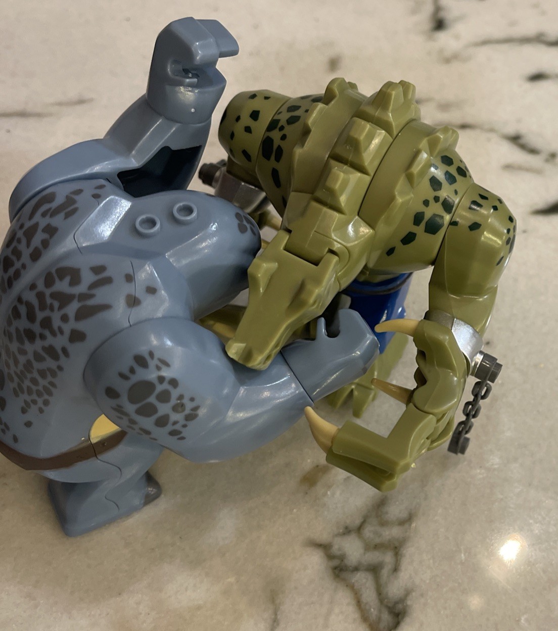 Killer Croc, And Cave Troll From A Different World Mothers Custom set. BigFigs.