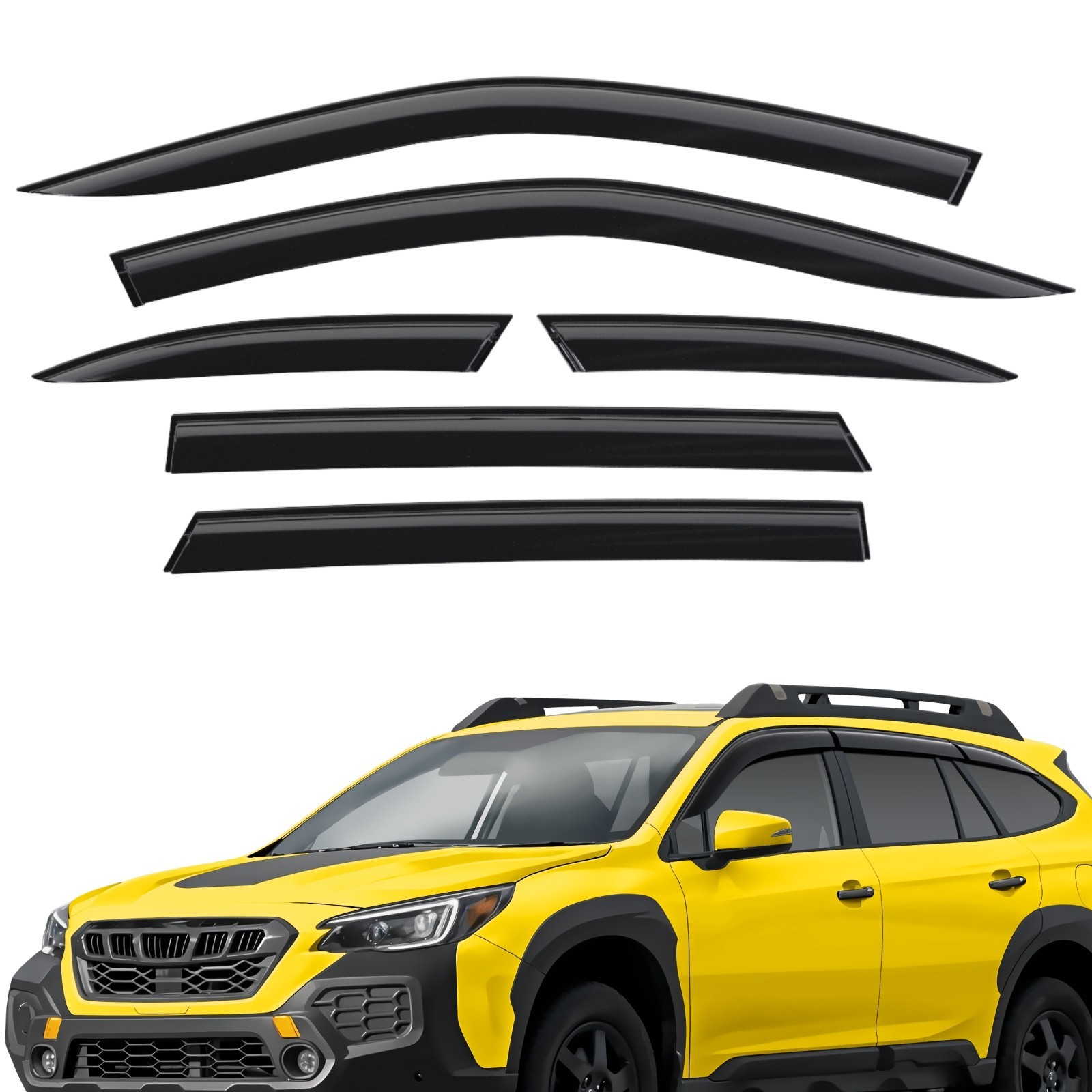 Sun Rain Visors Wind Rain Guards for 2020-2025 Subaru Outback