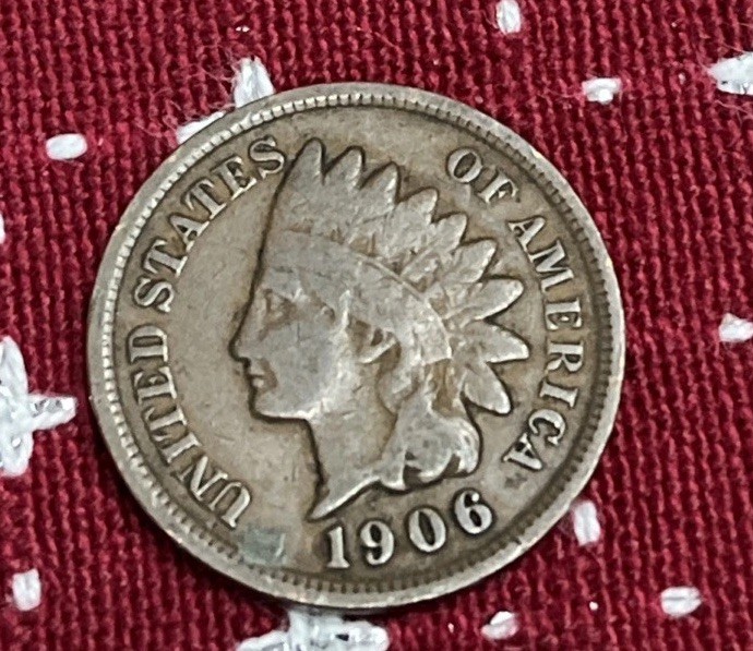 1906 Indian Head Cent Penny #1pt