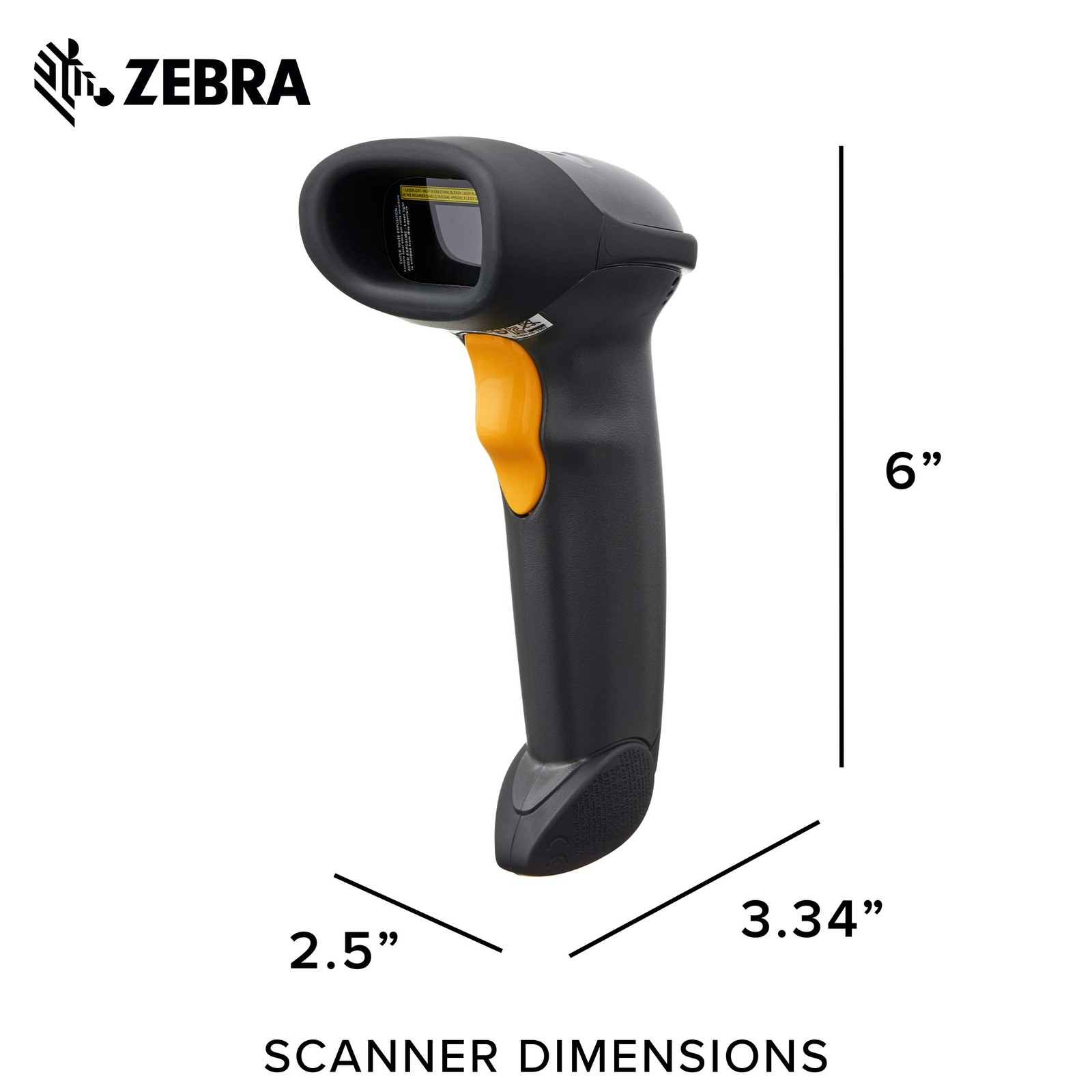 Symbol Motorola LS2208 Handheld 1D Laser Barcode Scanner with Stand+USB Cable