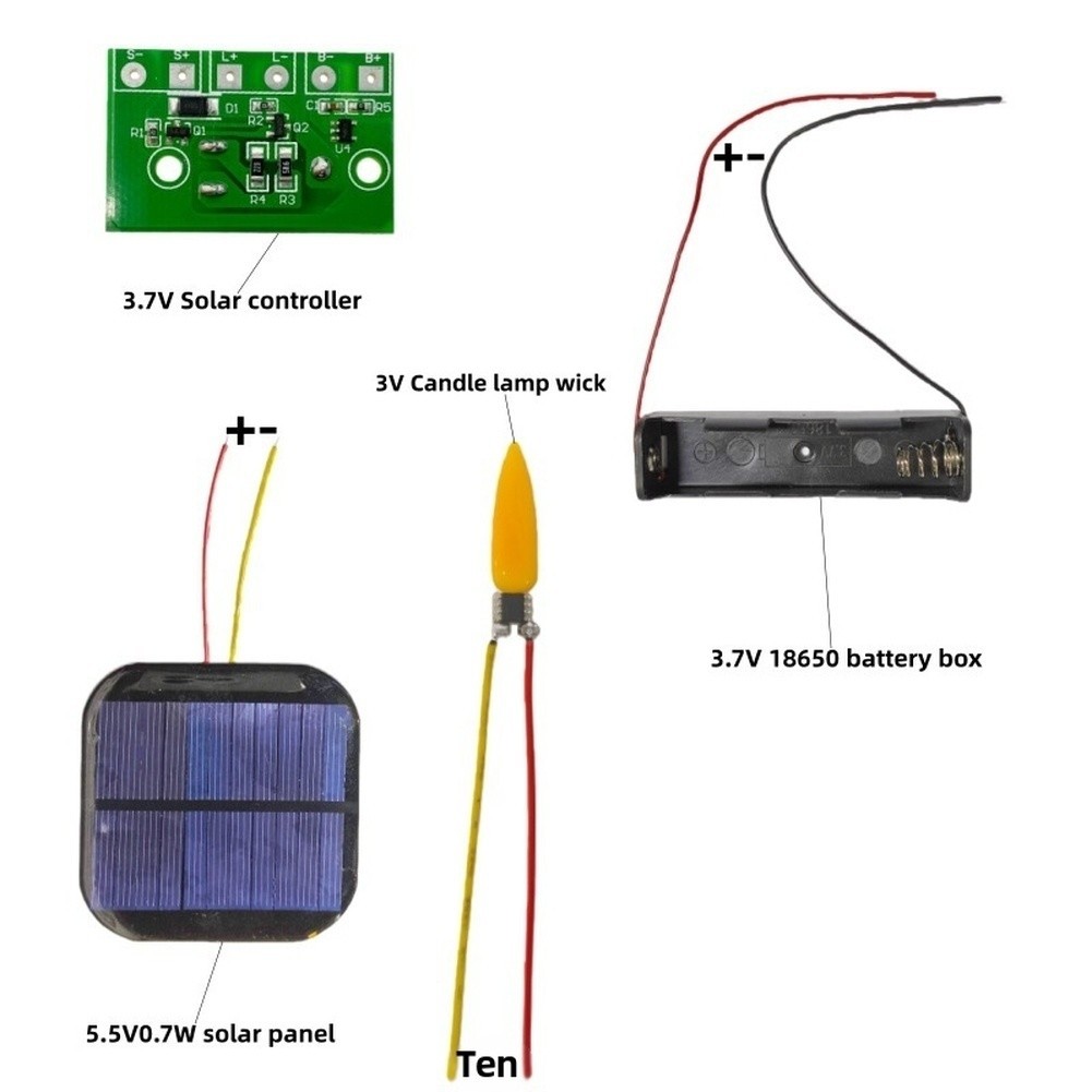 3.7V Solar Flame Light PCBA Board for Decorative Candle Lighting Solutions