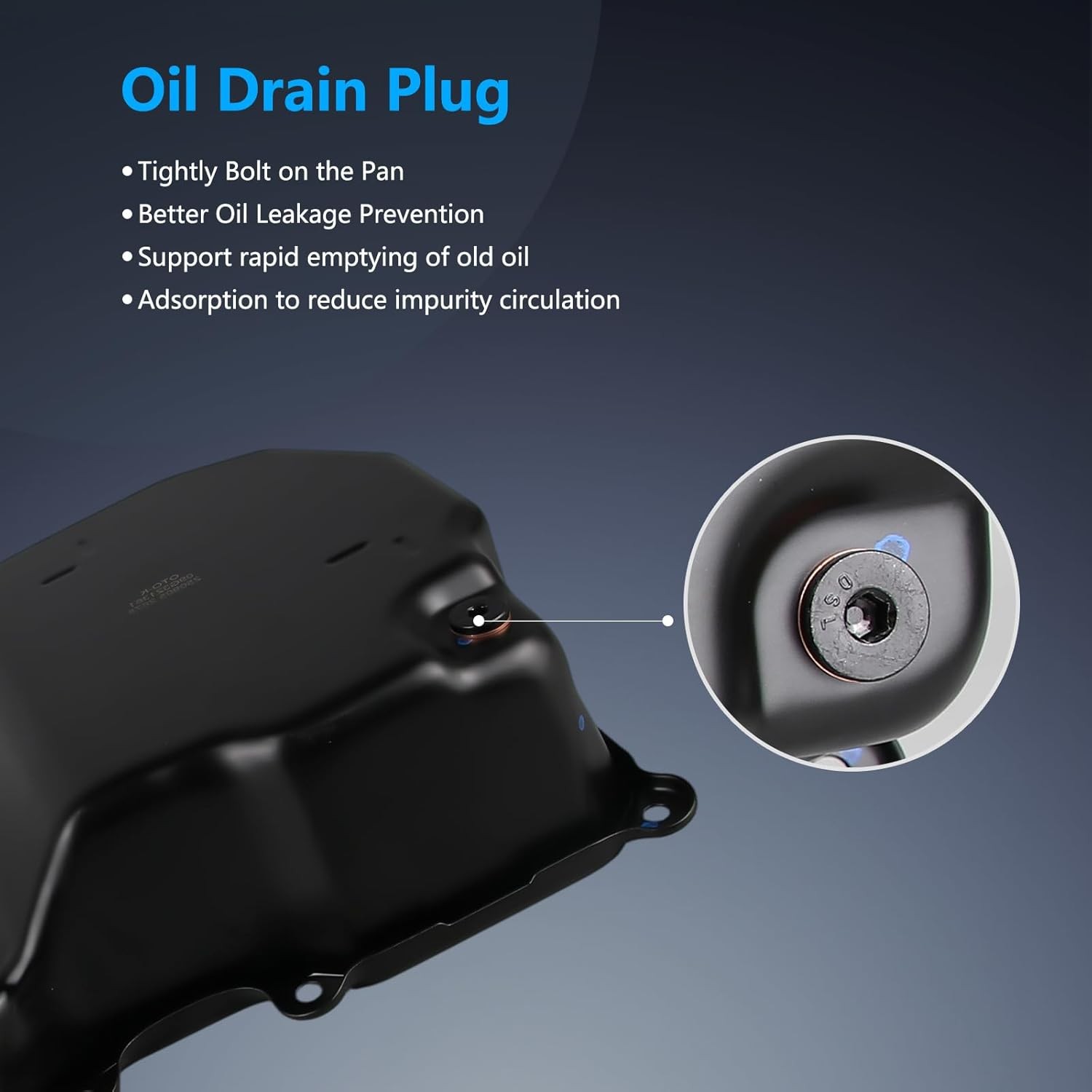 OTO-K Transmission Oil Pan with Drain Plug and Gasket Compatible with Volkswagen