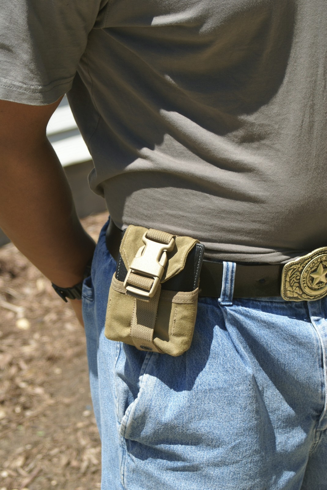 MOLLE USMC TAPE MEASURE, WALLET POUCH COYOTE BROWN EAGLE IND.
