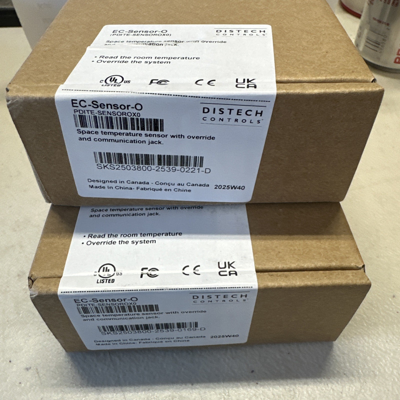 New 2 Distech Controls PDITE-SensorOx0 EC-Sensor-O