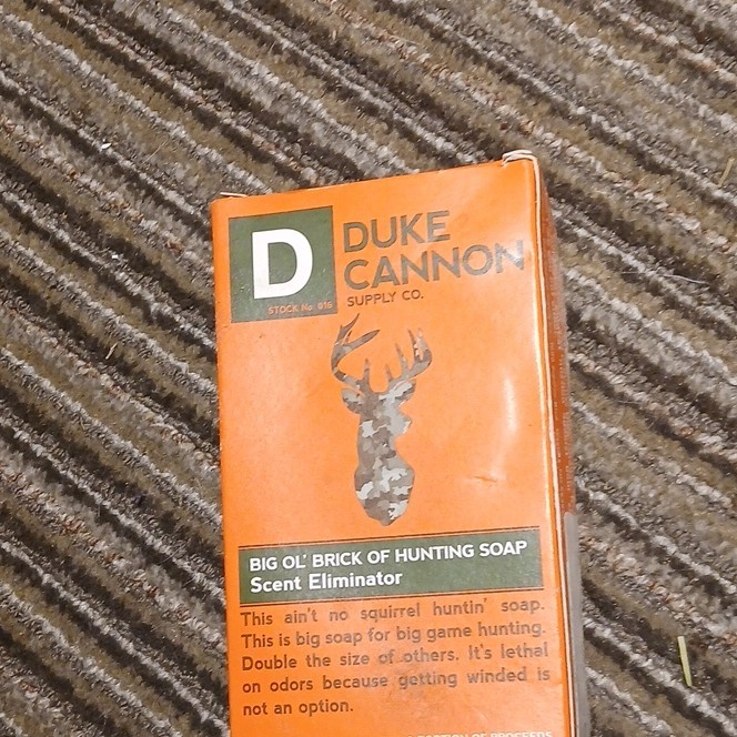 Duke Cannon Big Ol' Brick of Hunting Soap Scent Eliminator Deer Orange 10 oz
