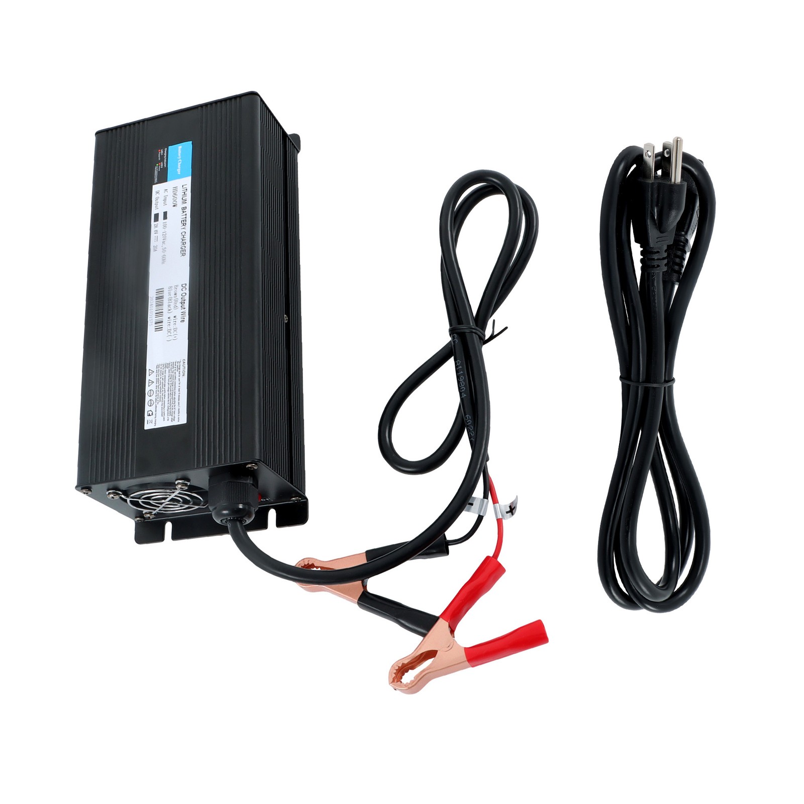 LABLT LiFePO4 Lithium Battery Charger For RVs Commercial Vehicles Boat Black 24V