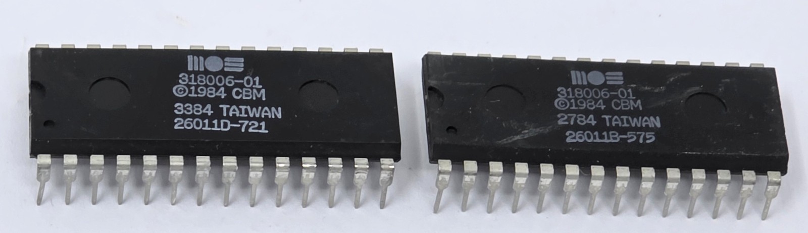 (Lot of 2) MOS 318006-01 IC for Commodore 16
