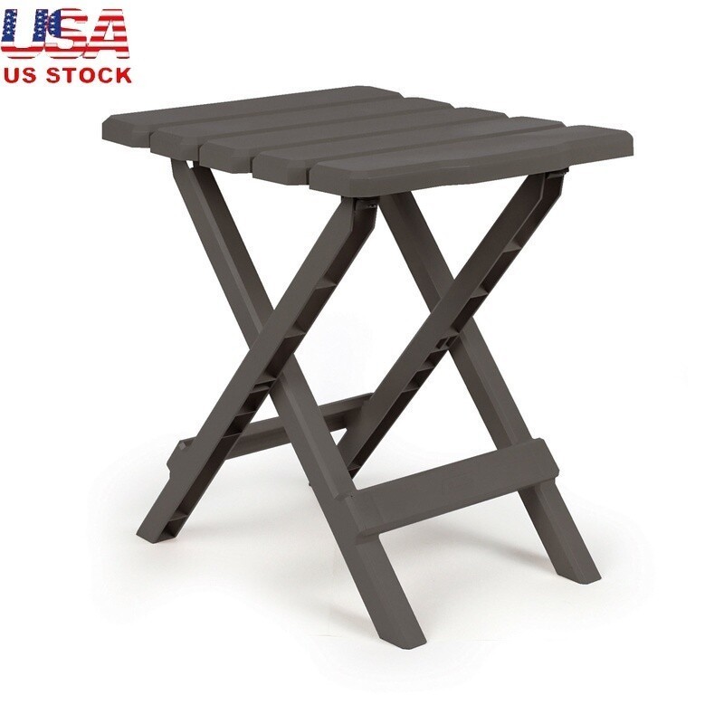 Lightweight Adirondack Folding Table Portable Side Table Outdoor Indoor Use