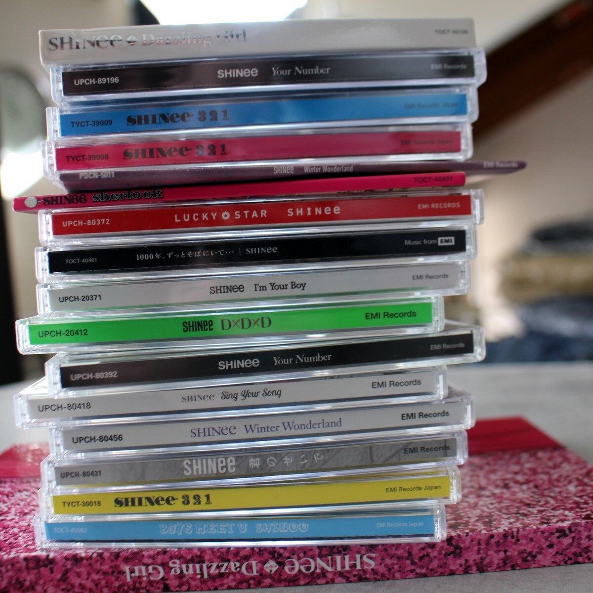 SET x17 SHINee Japan Korea CD 321 Dazzling girl Your number Kimi NO PHOTOCARD