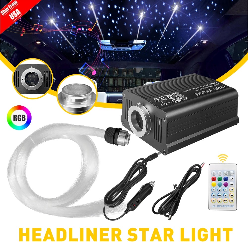 500-1000pcs Fiber Optic Car Home Headliner Star Light kit Roof Twinkle Ceiling