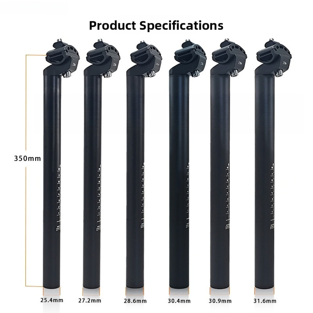 Road Bicycle Seatpost 27.2mm x 350mm Lightweight Aluminum Construction