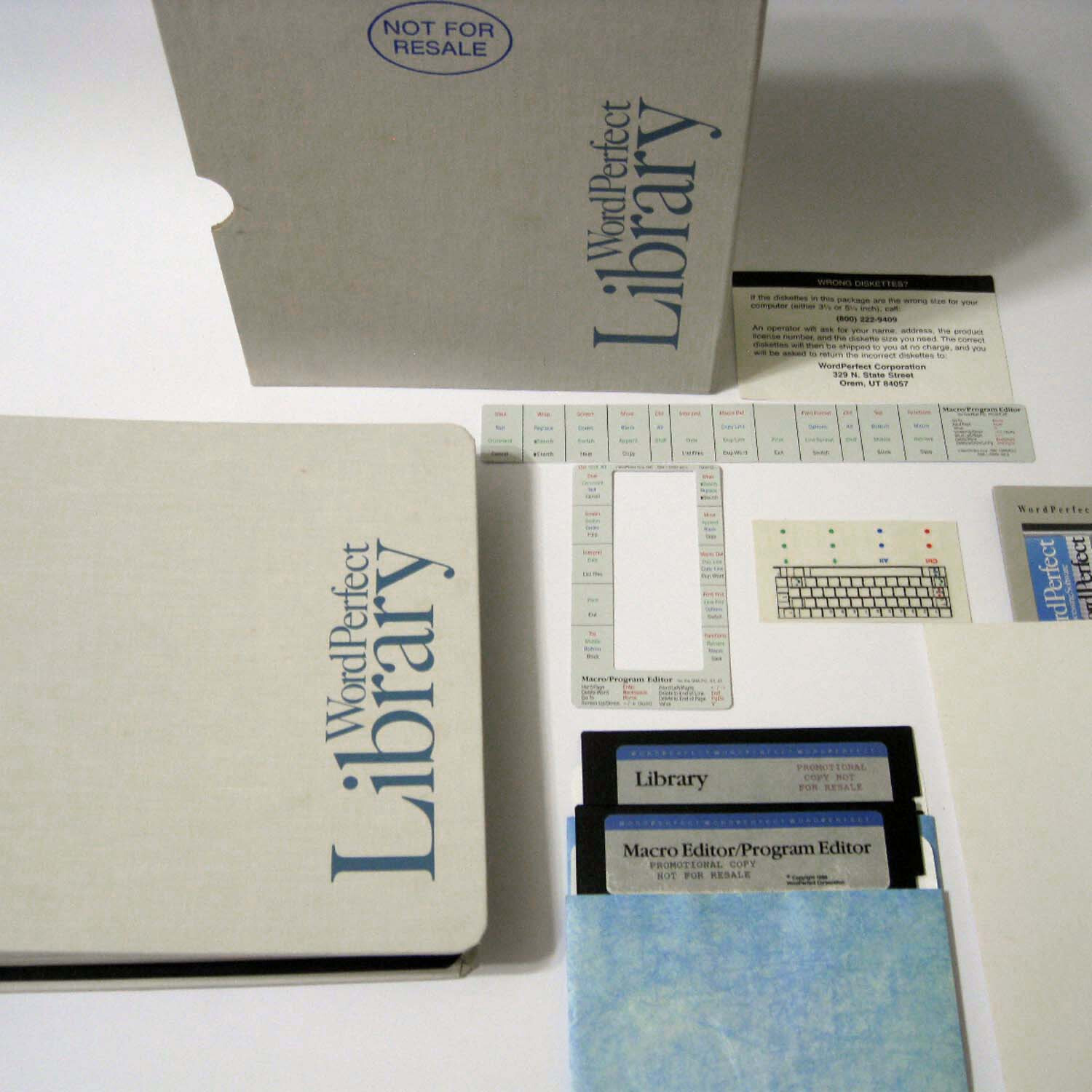WordPerfect 1.1 ® LIBRARY ® DOS For PC On Two 5.25" Floppy Disks © 1987 PROMO