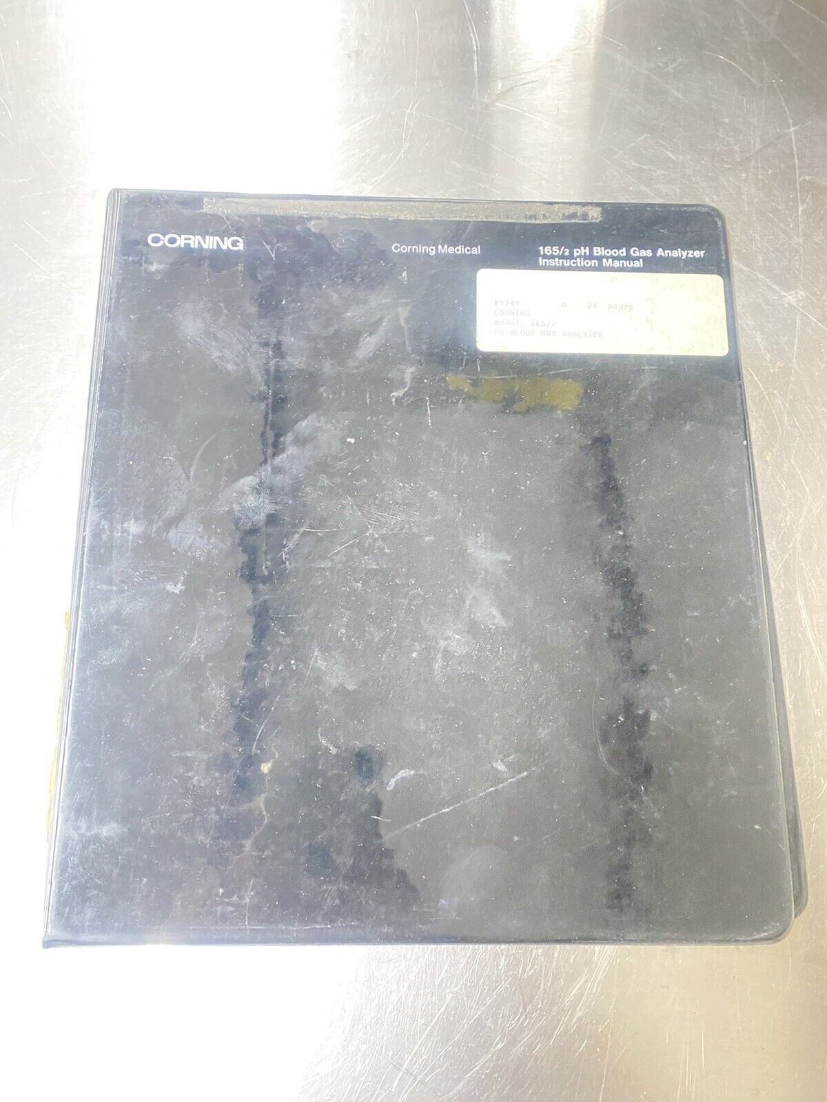 Corning 165/2 Ph Blood Gas Analyzer - Users Guide / Instruction Book / Manual