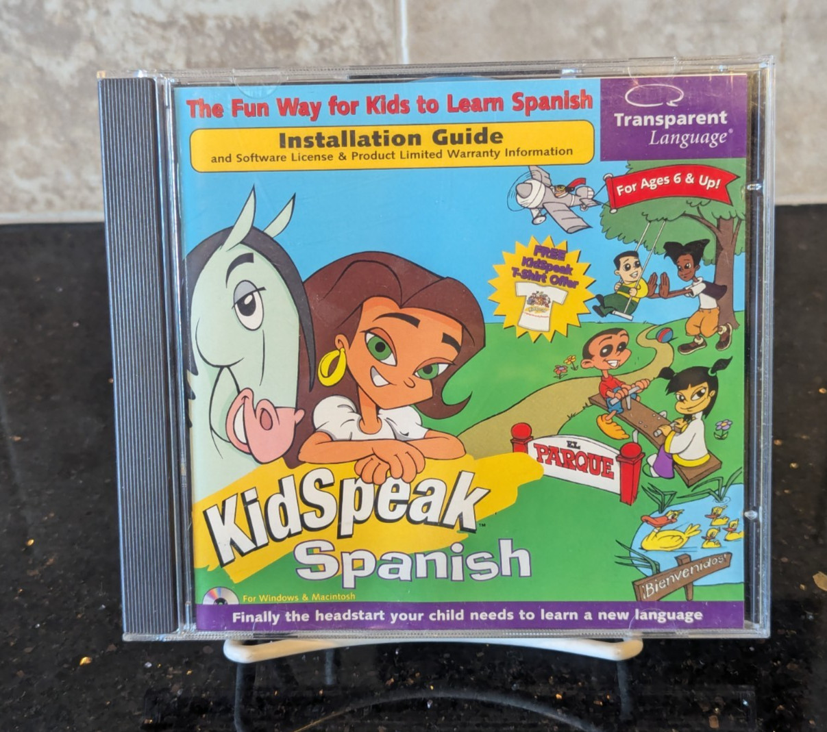 Kidspeak Spanish CD Rom Educational Game Windows/Mac Learn to Speak Spanish