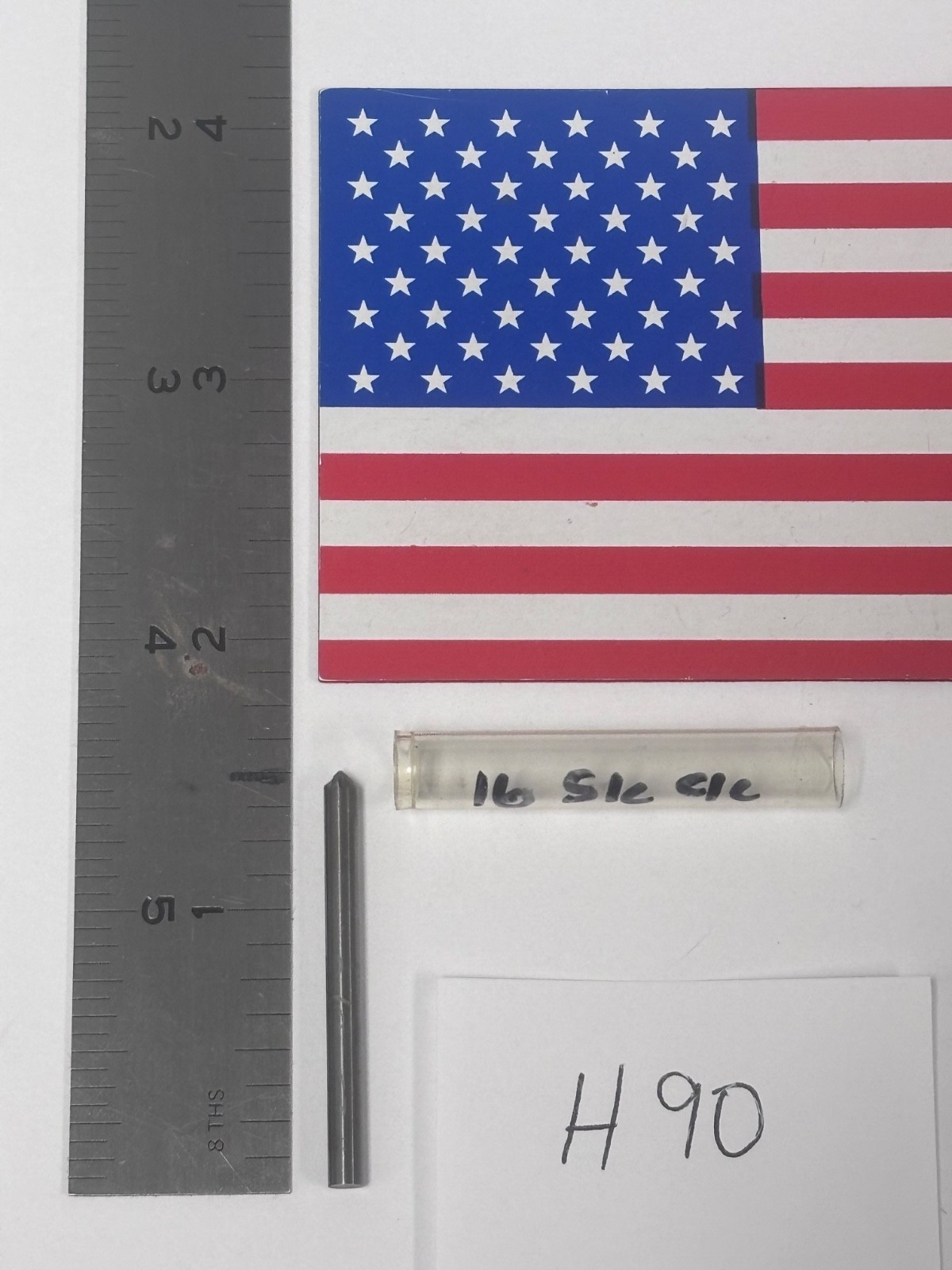 1 NEW SGS / FALCON 1/8" SHANK CARBIDE BURR SK-42 (90° ANGLE) DOUBLE CUT (H90)