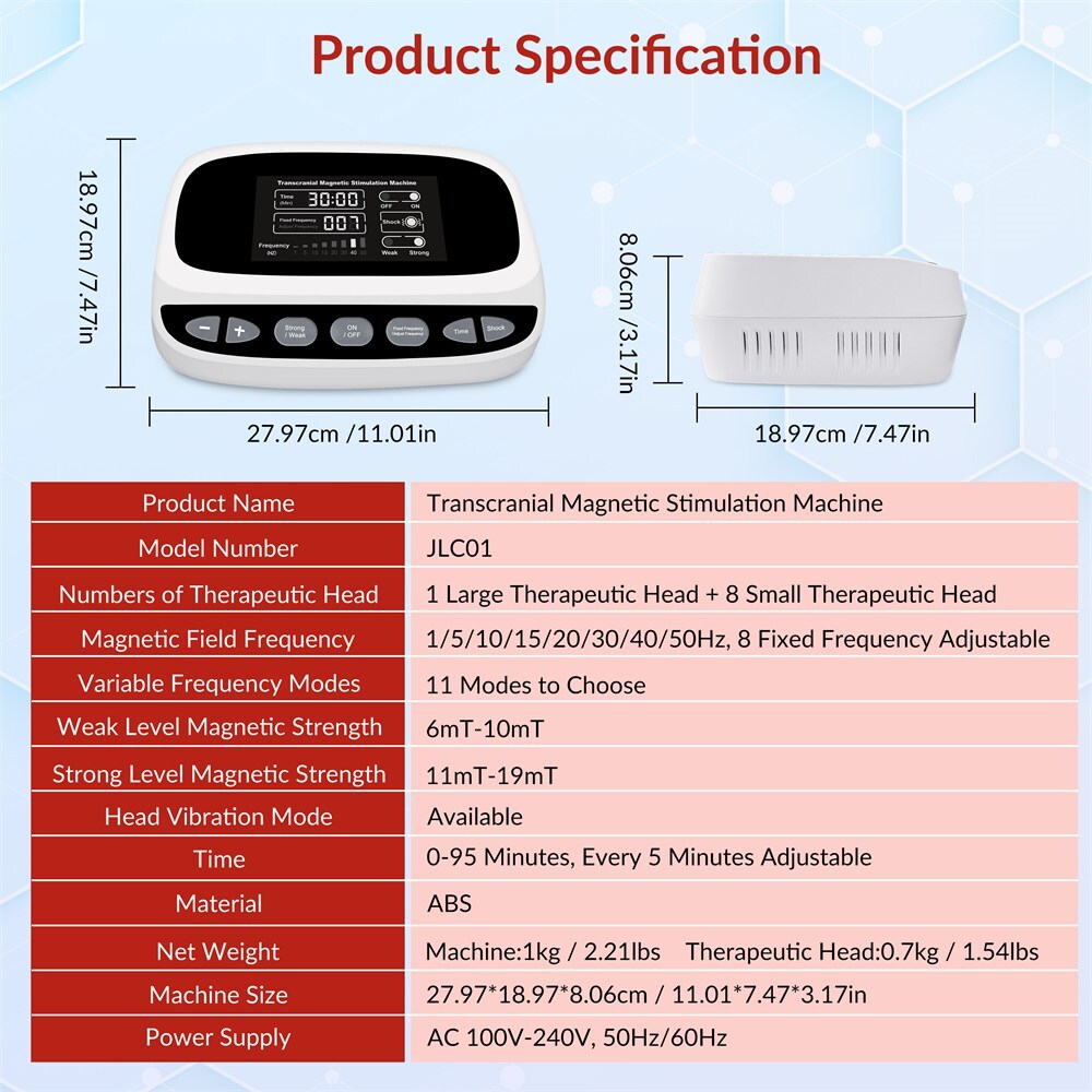 rTMS Stimulation Brain Circulation Improver Enhances Memory & Attention Safe