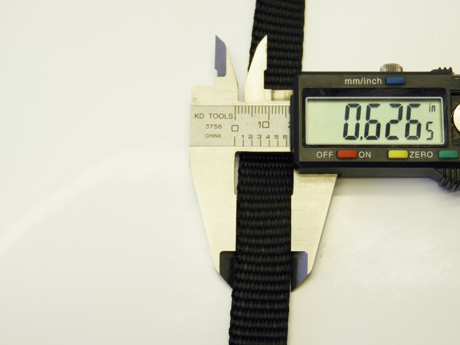 10 yds 5/8" Polypropylene Webbing Heavy Weight Strap Black .080" Thick