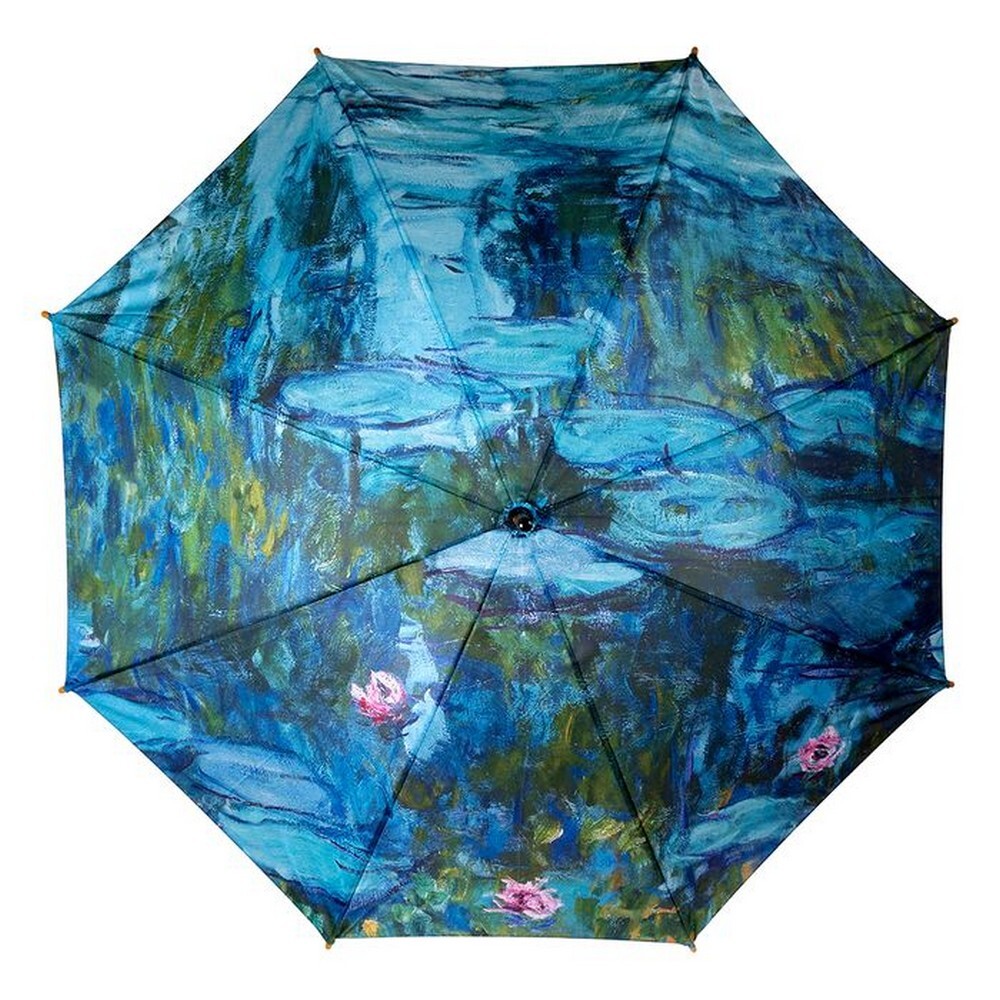 NEW Clifton Printed Water Lilies Design Umbrella