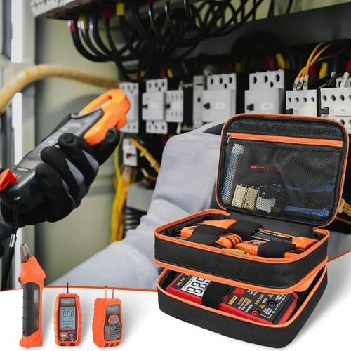 Carrying Case Compatible with Klein Tools ET310 AC/80101/80016 Black & Orange