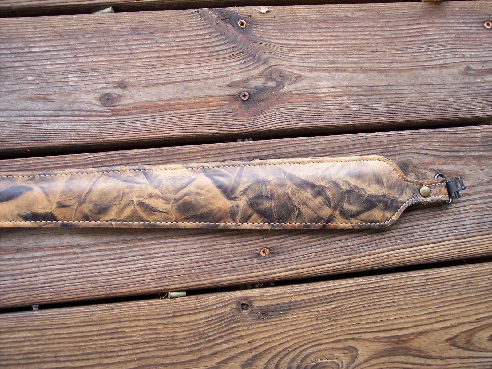 Leather Rifle Padded Cobra Sling W/Swivels Pathfinder