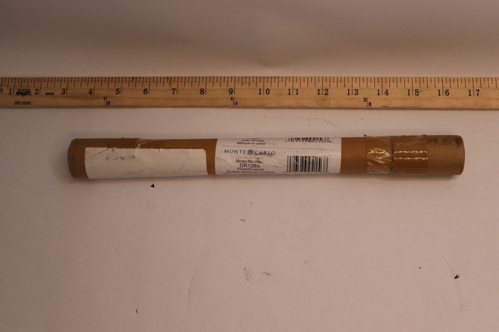 12" BRUSHED STEEL Monte Carlo Extension Downrod 1/2"x 12" DR12BS