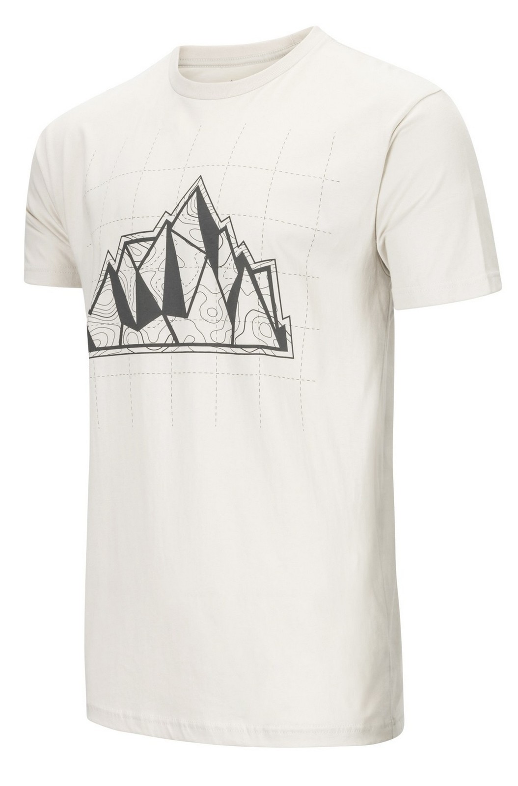 Tourmaster Topography Mens Short Sleeve T-Shirt Sand
