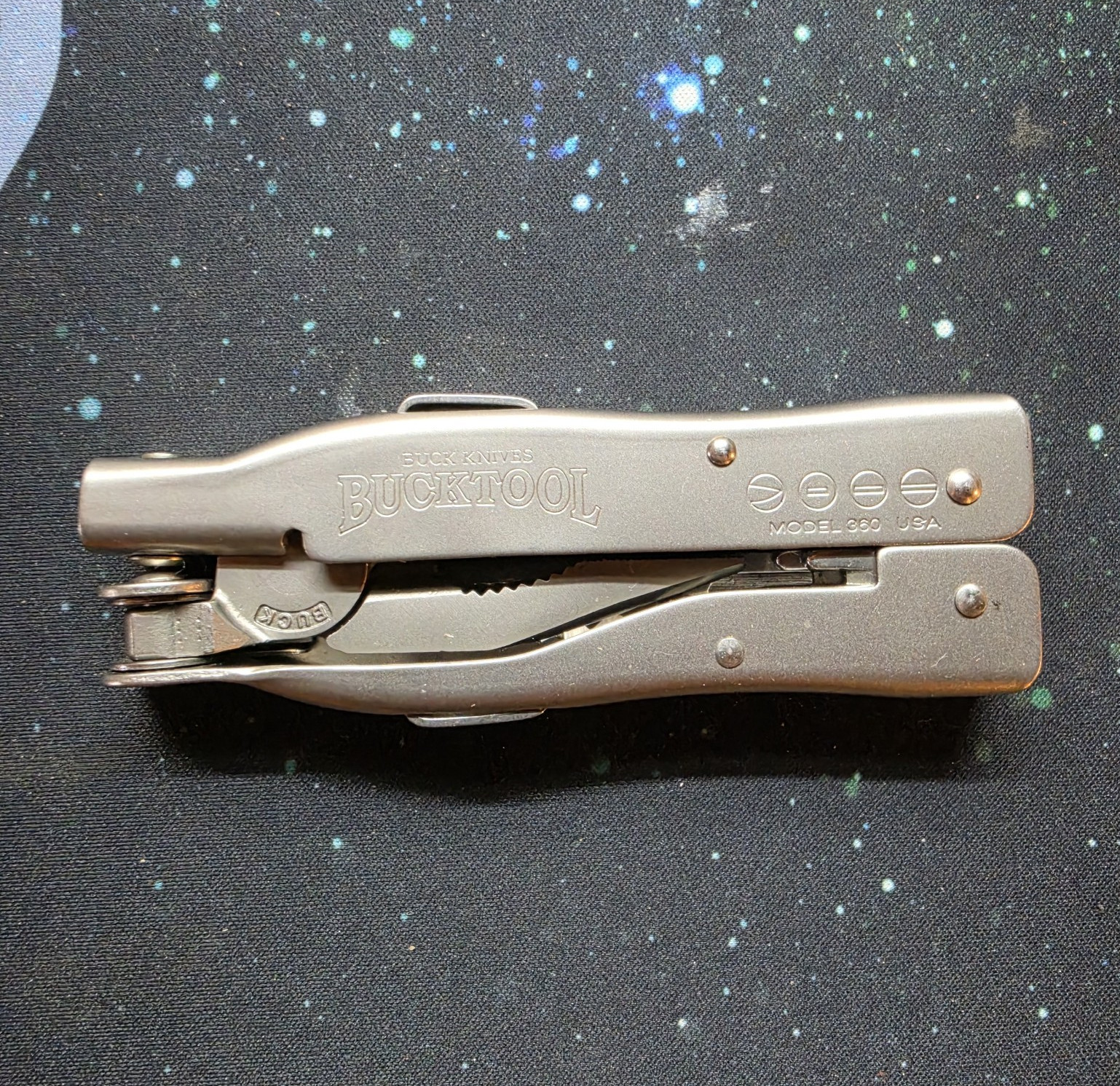 Buck Knives BuckTool MODE 360 Folding Multi-Tool Pliers Knife Saw Silver