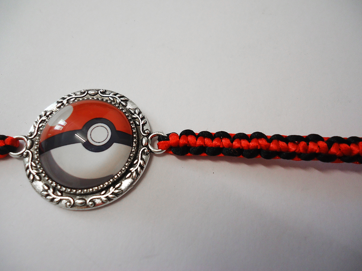 Pokemon Pokeball Inspired Braided Bracelet