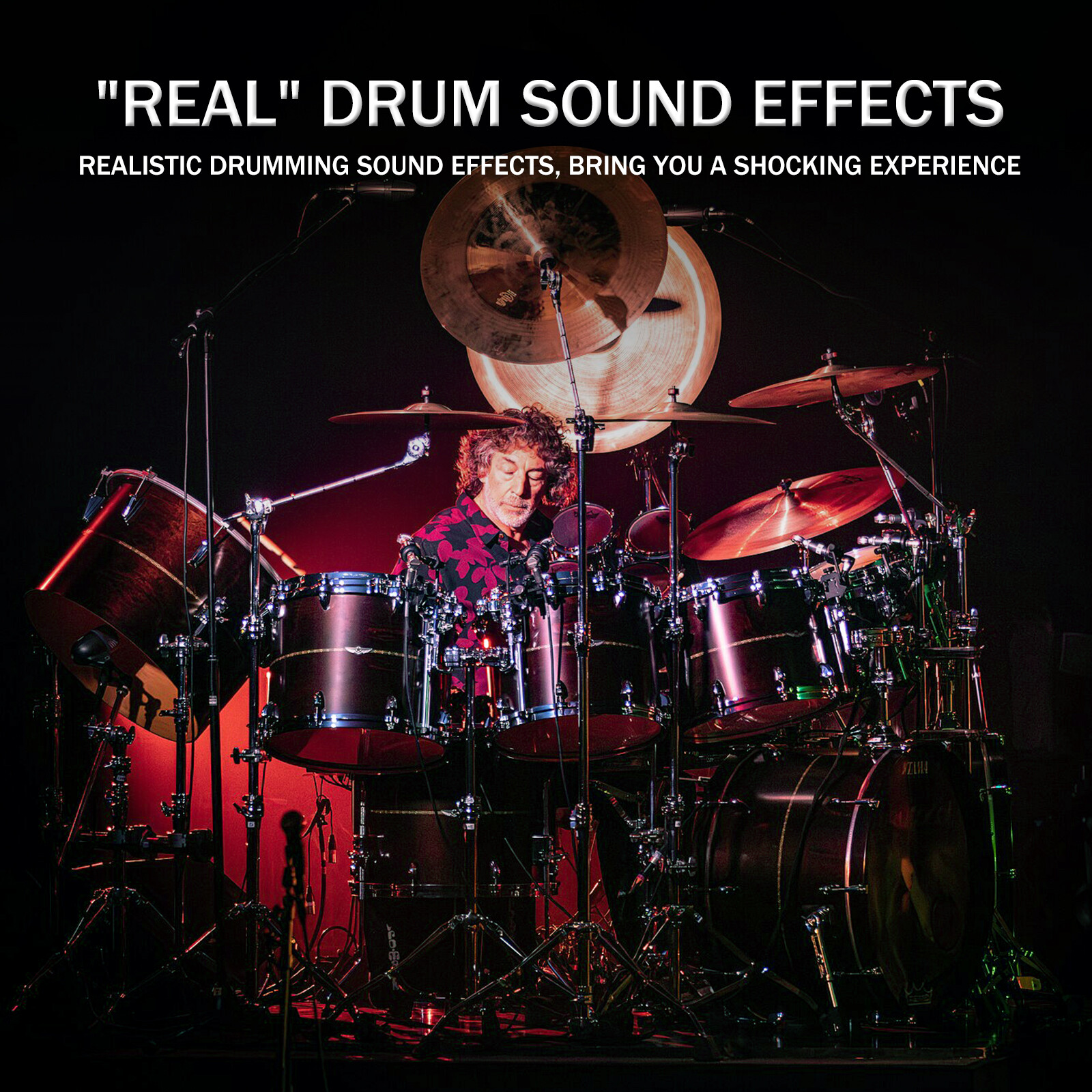 Electronic Drum Set 9 Pads Drum Practice Pad Kit Roll-Up Electric Drum Set