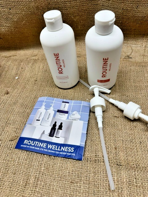 Routine Wellness Shampoo and Conditioner Set, 14oz, Coconut & Vanilla- New