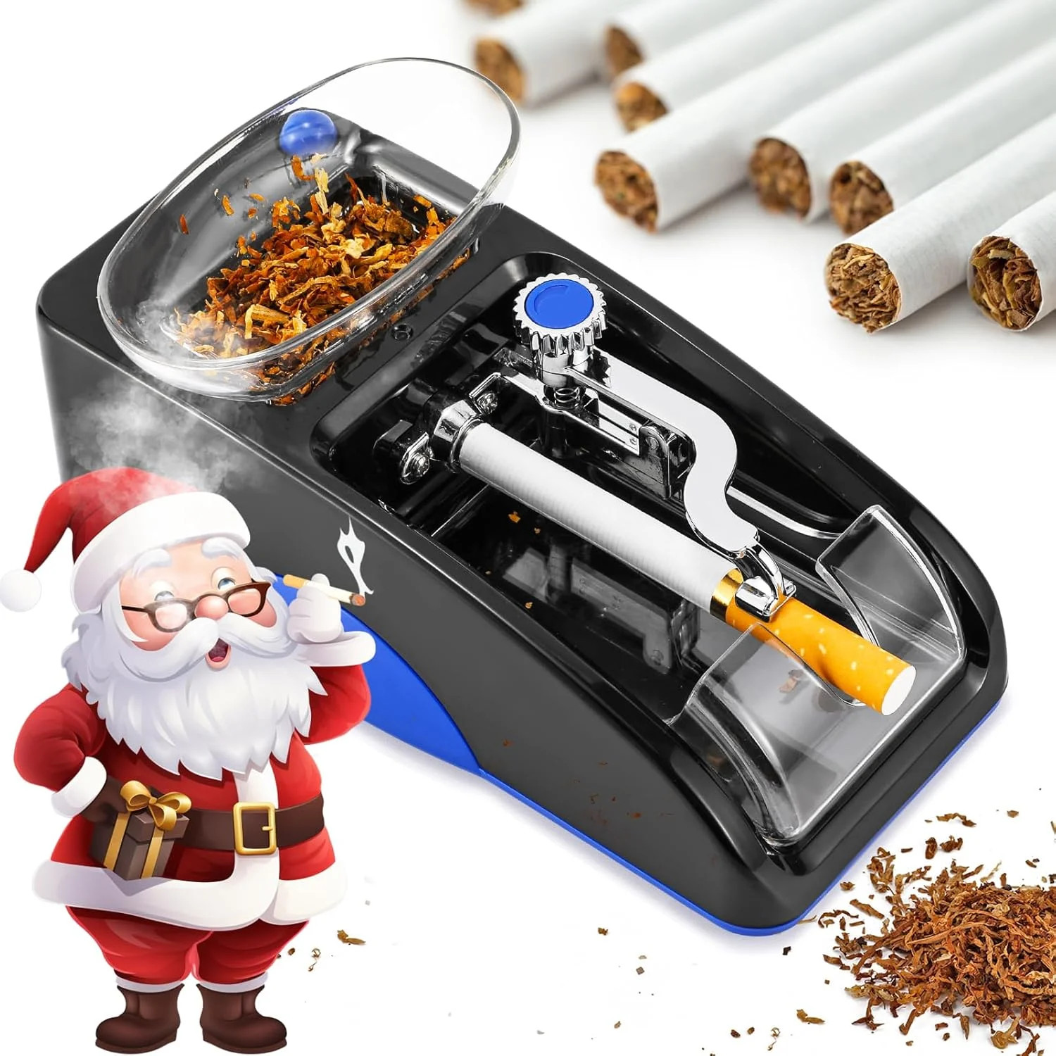 Cigarette Rolling Machine, Automatic Roller, Electric Mini Tobacco Inject