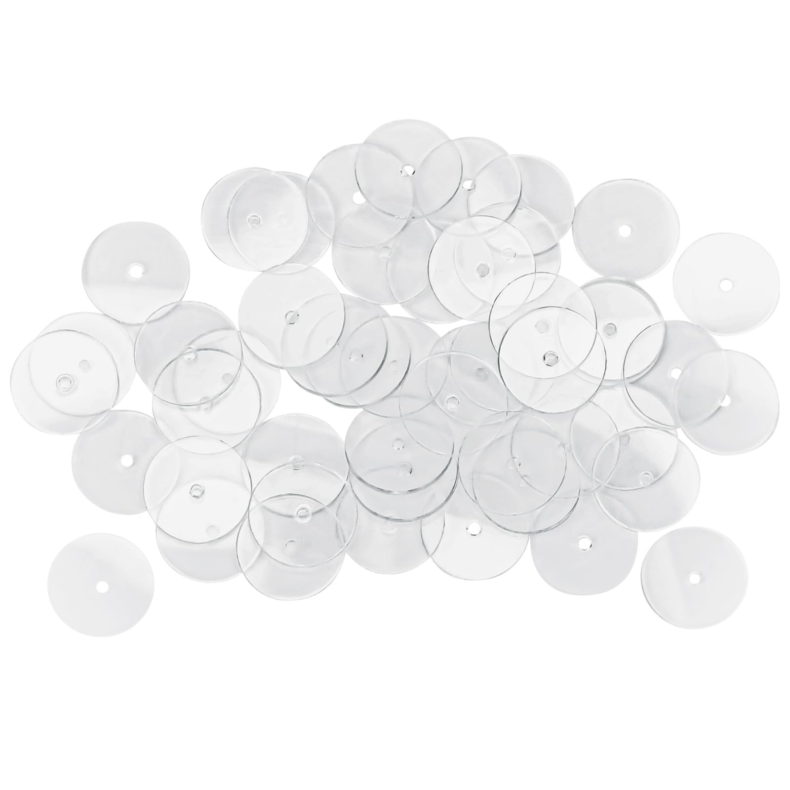 50 Pcs Plastic Earring Discs Stoppers Backing Disc Pads to Stabilize Earrings
