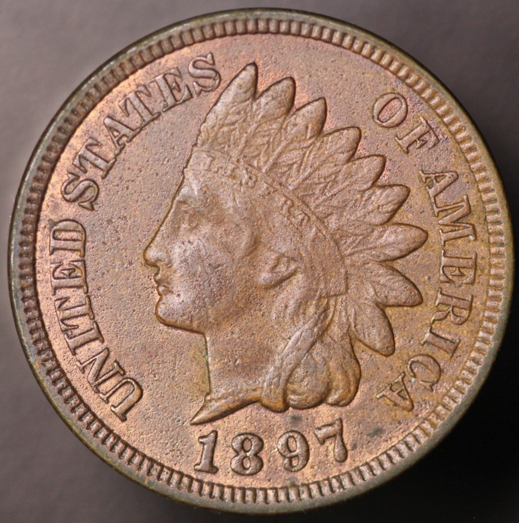 1897 INDIAN CENT | FRESH FROM AN OLD COLLECTION | LOT BB-936