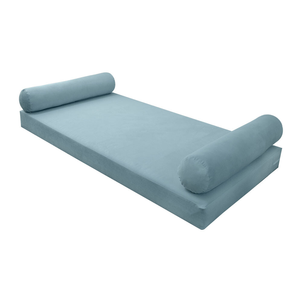 |SLIPCOVER ONLY| S.V5 Velvet Indoor Daybed Mattress Pillow Knife Edge Full AD355