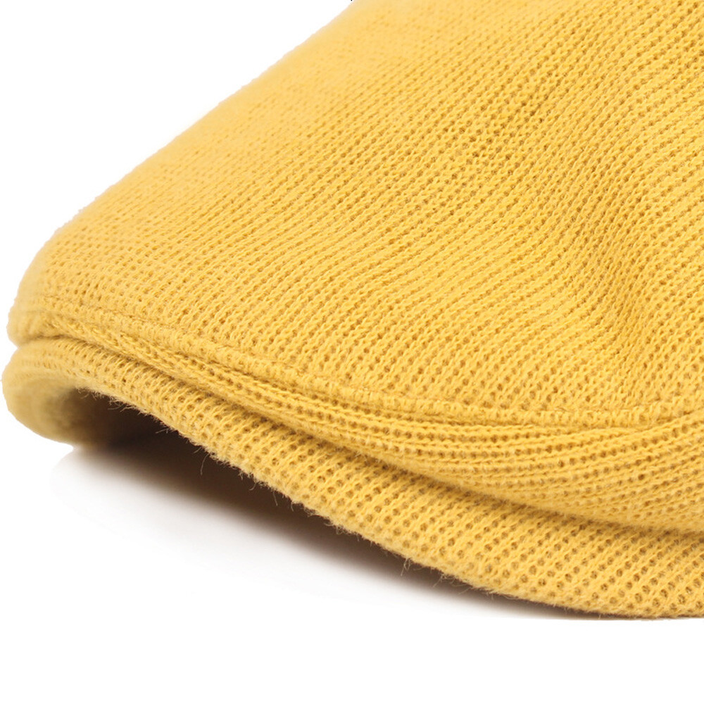 Men Cotton Golf Driving Beret Cabbie Hat Newsboy Winter Warm Soft Flat Ivy Cap