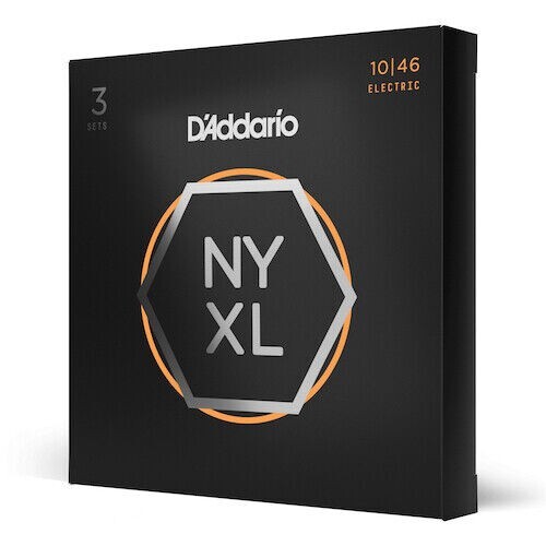 D'Addario NYXL1046-3P Electric Guitar Strings 3 Sets NYXL1046 Light 10-46