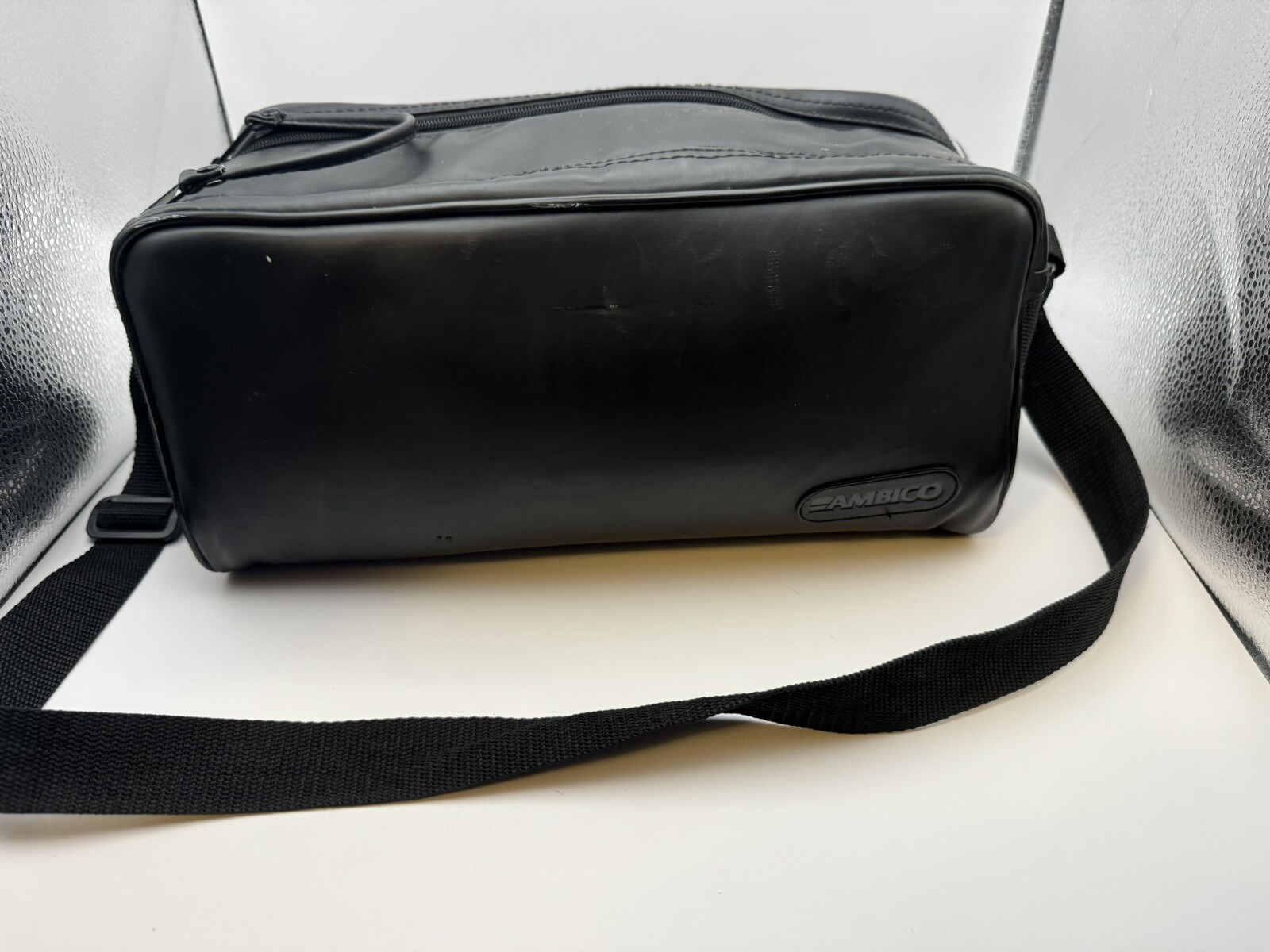 Ambico Classic Camcorder Case Black Padded Adjustable Strap Inside Pockets