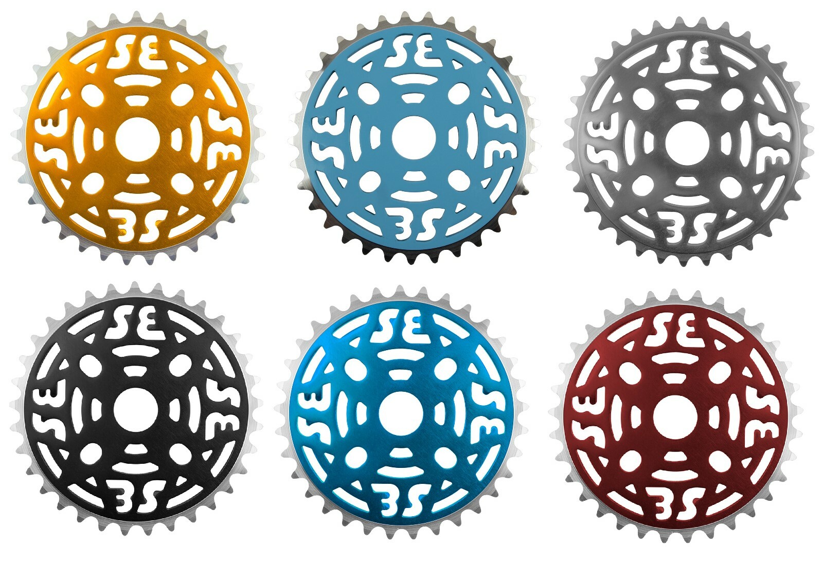 Chainring Sprockets SE Bikes Alloy 33T 1/2" x 1/8" Chains Different Colors